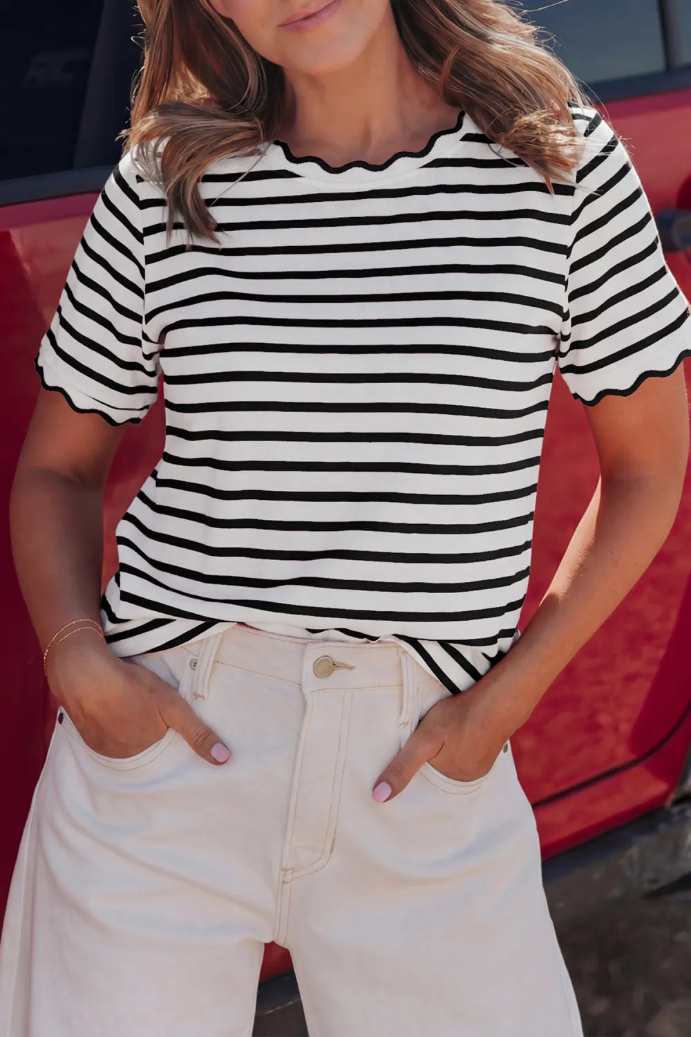 Black Stripe Tee