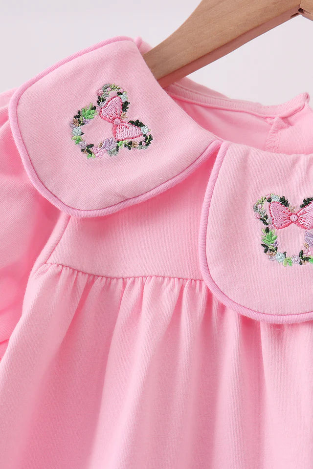 Mouse Ears Floral Embroidery Bubble