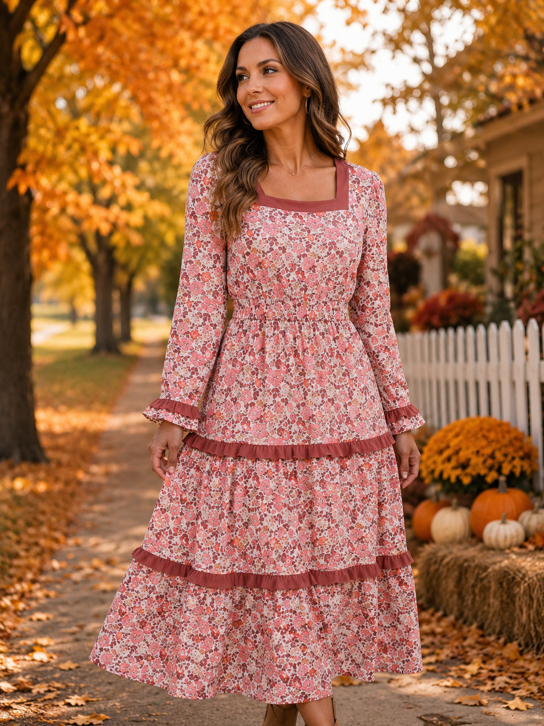 Fall Florals Dress