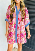 Multicolor Floral Print Dress