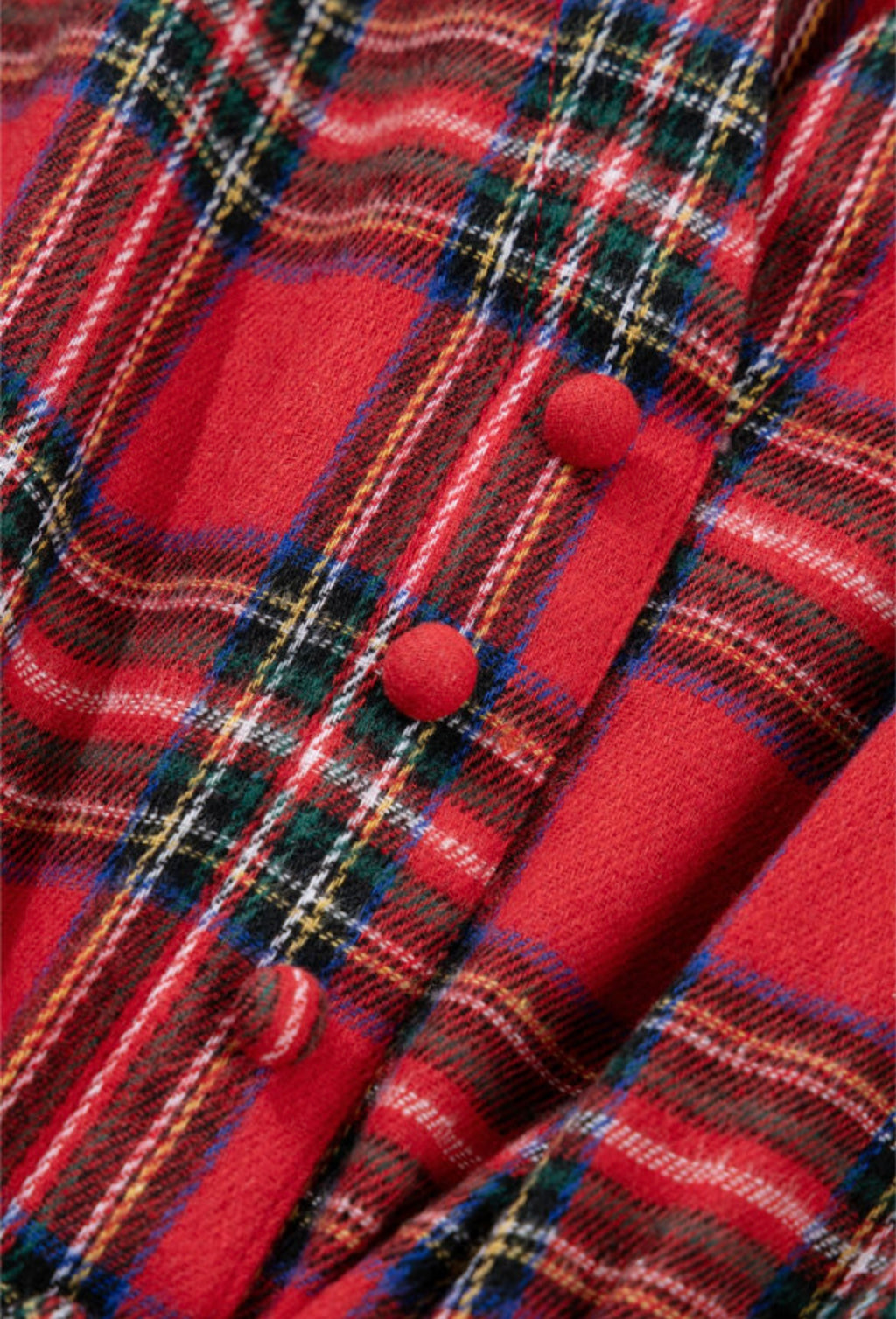 Red Christmas Plaid Dress