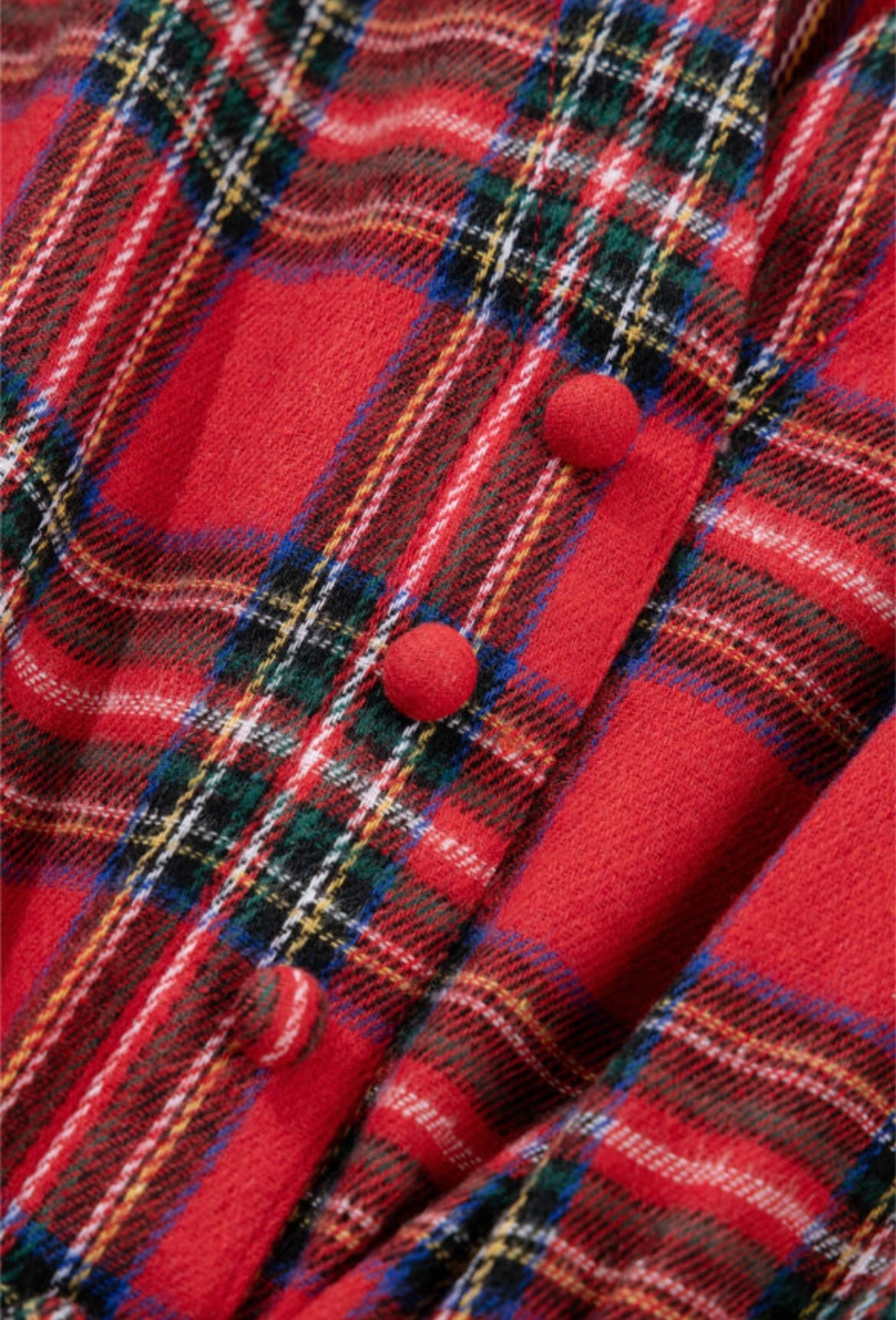 Red Christmas Plaid Dress