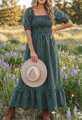 Green Plaid Dress