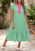 Green Gingham Dress