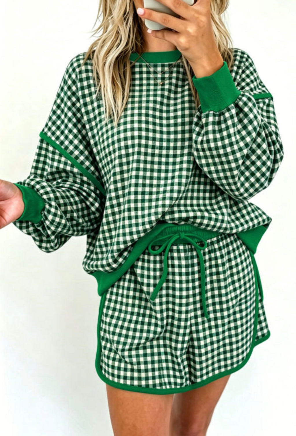 Gingham Skort Set