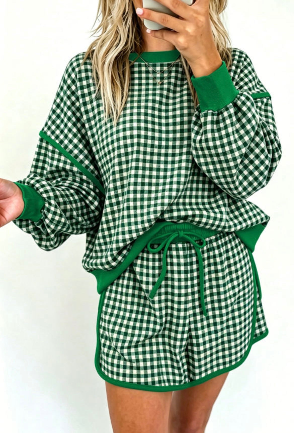 Gingham Skort Set
