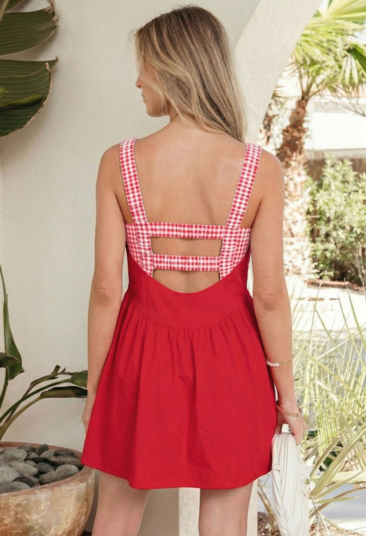 Active wear Red Dress with Shorts