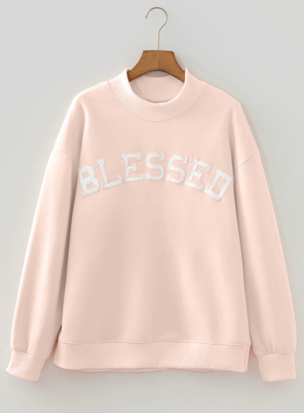 Blessed Oversized Embroidered Sweatshirt