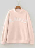 Blessed Oversized Embroidered Sweatshirt