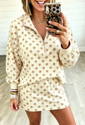 Polka Dot Hooded Skort Set