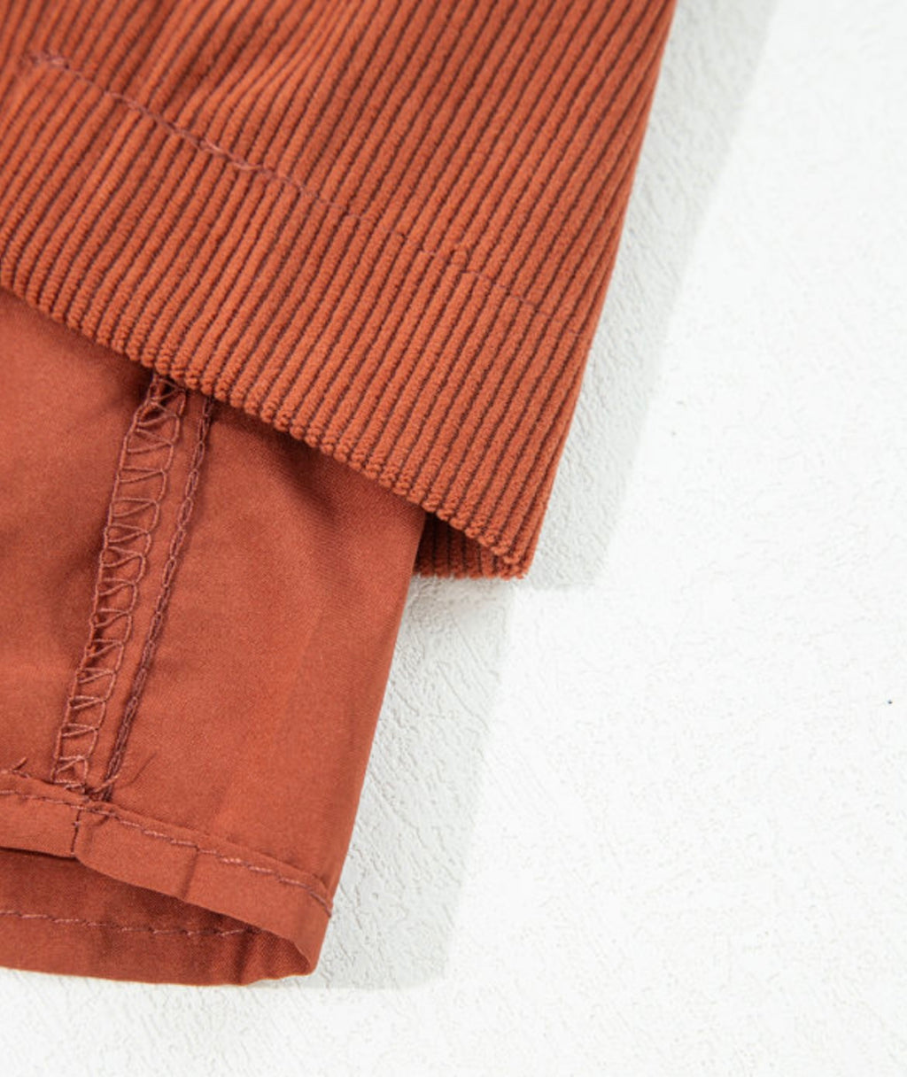 Scallop Edge Corduroy Shorts