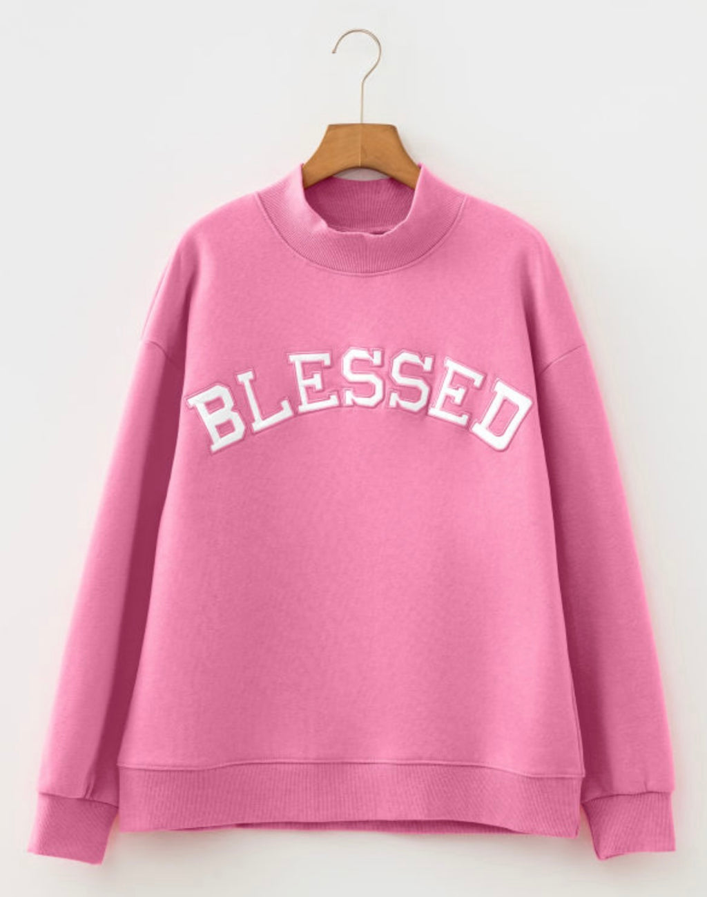 Blessed Oversized Embroidered Sweatshirt