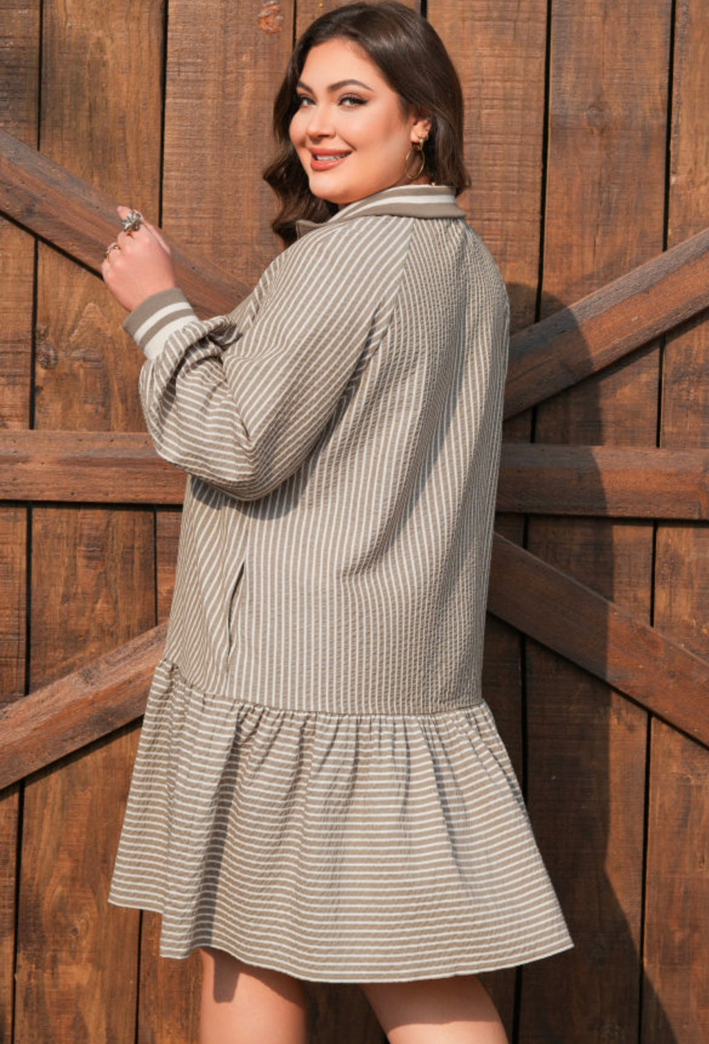 Stripe Collar Dress