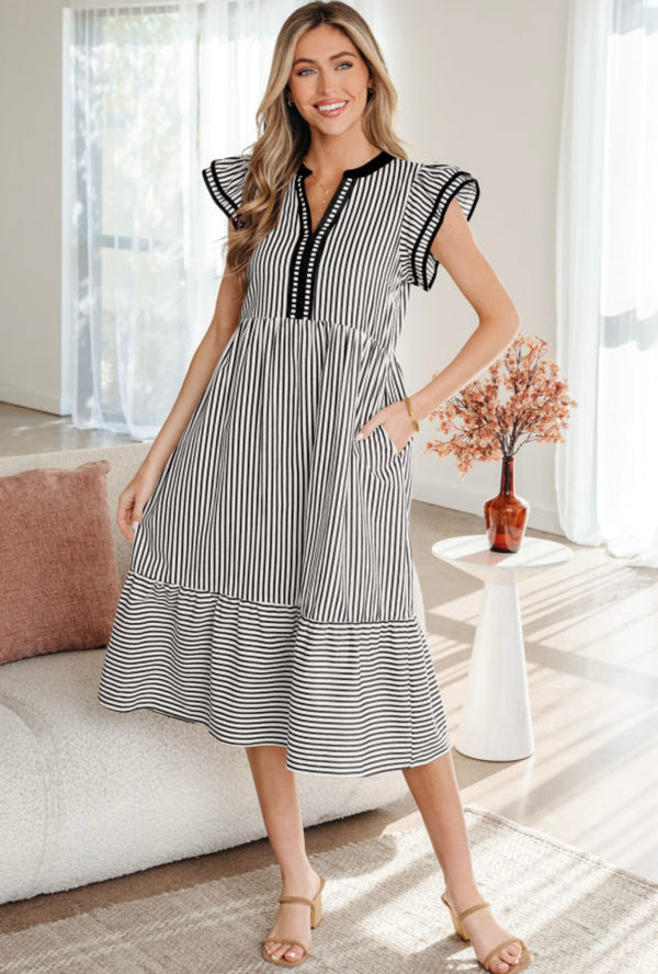 Black Stripe Dress