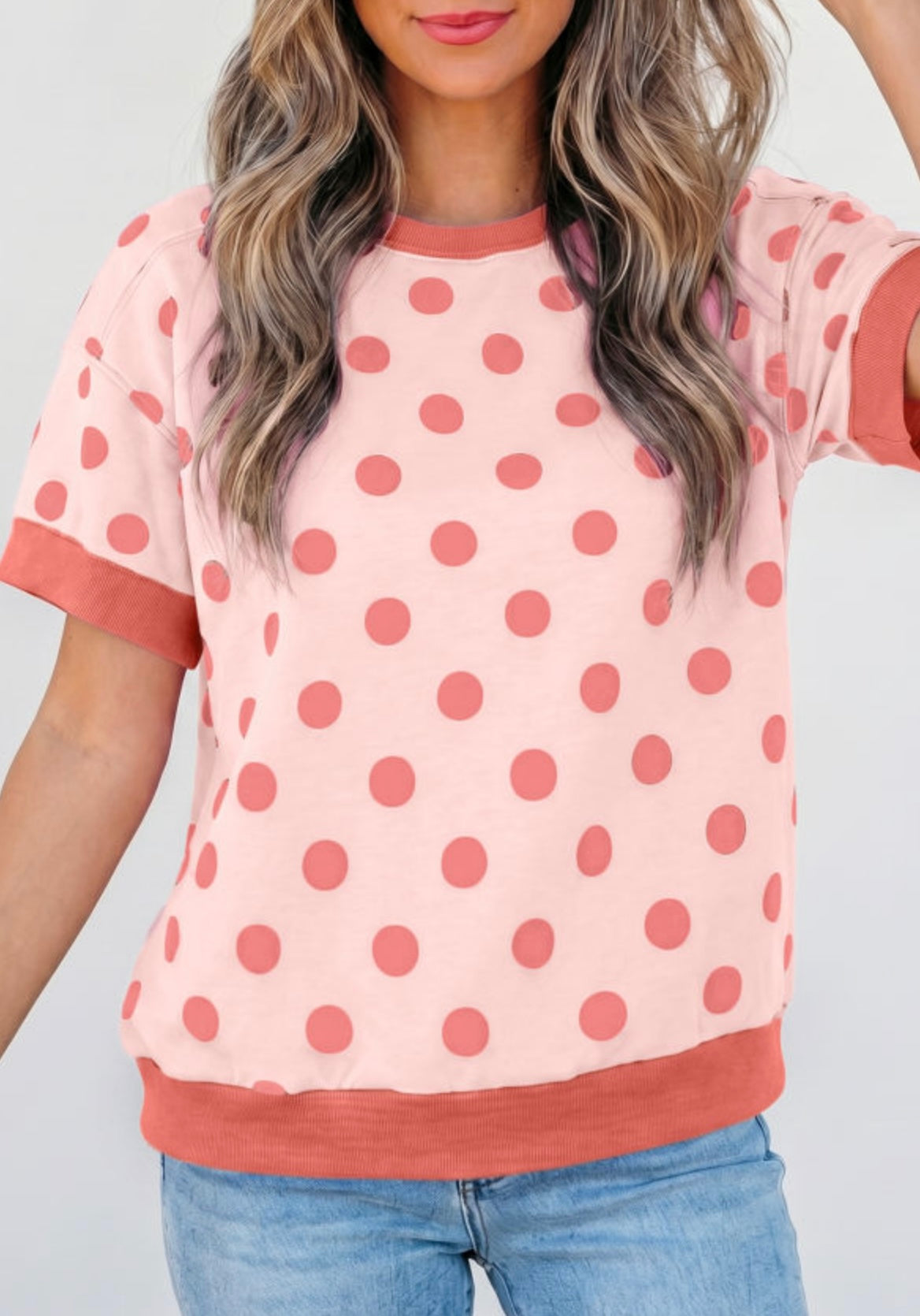 Polka Dot Casual Top