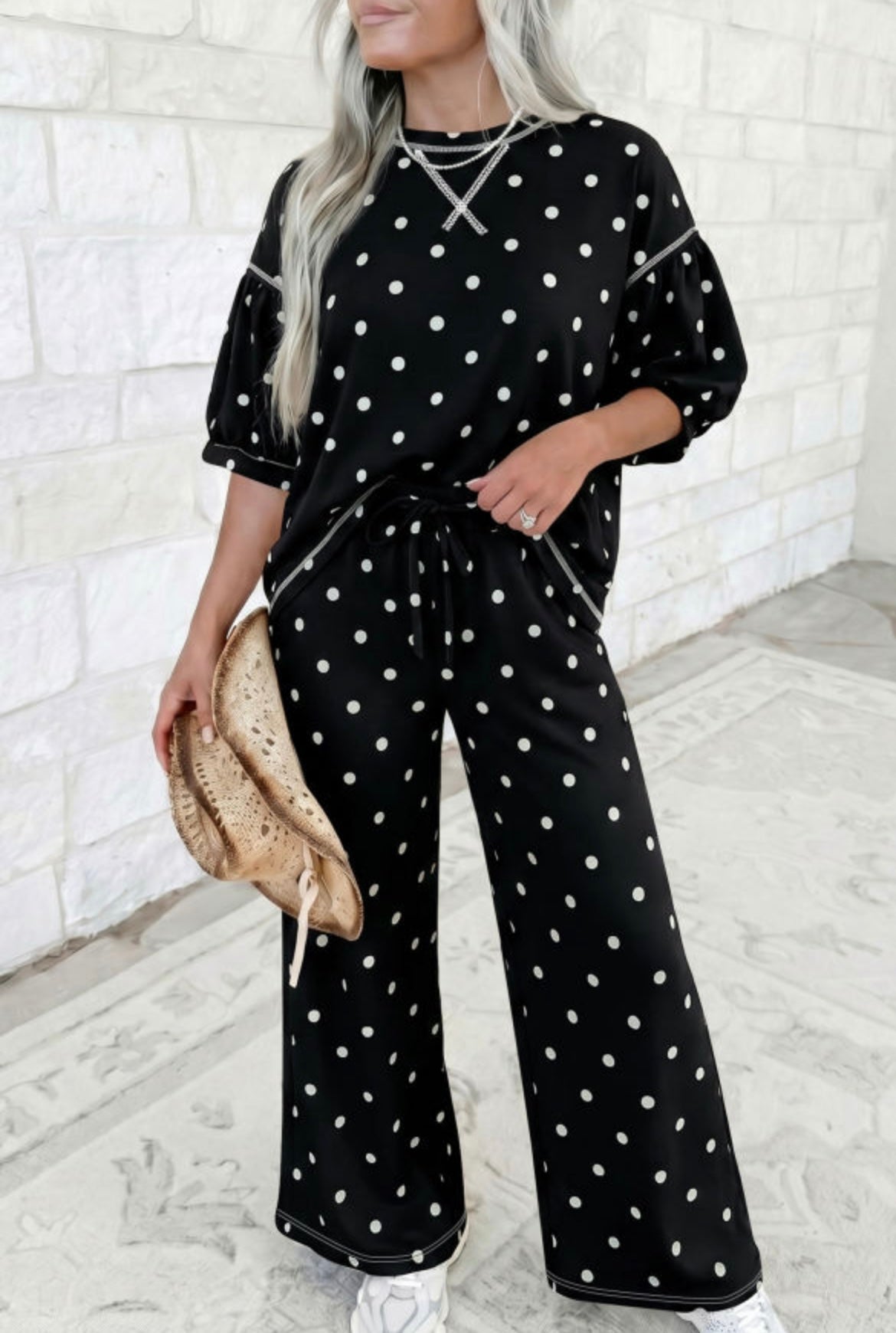Polka Dot Pants Set