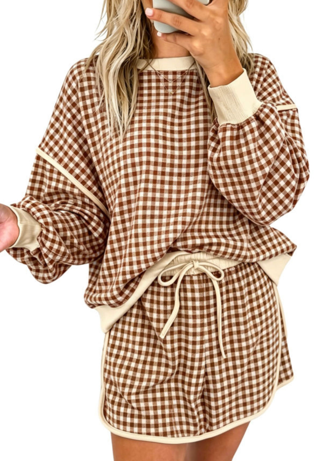 Gingham Skort Set