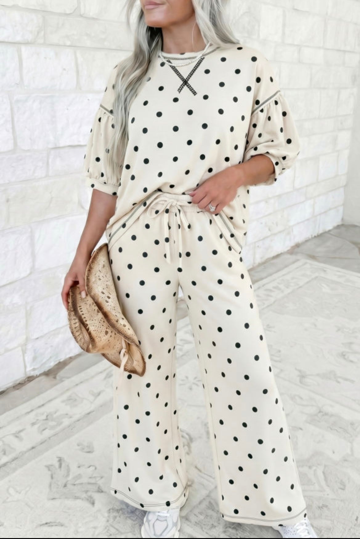 Polka Dot Pants Set