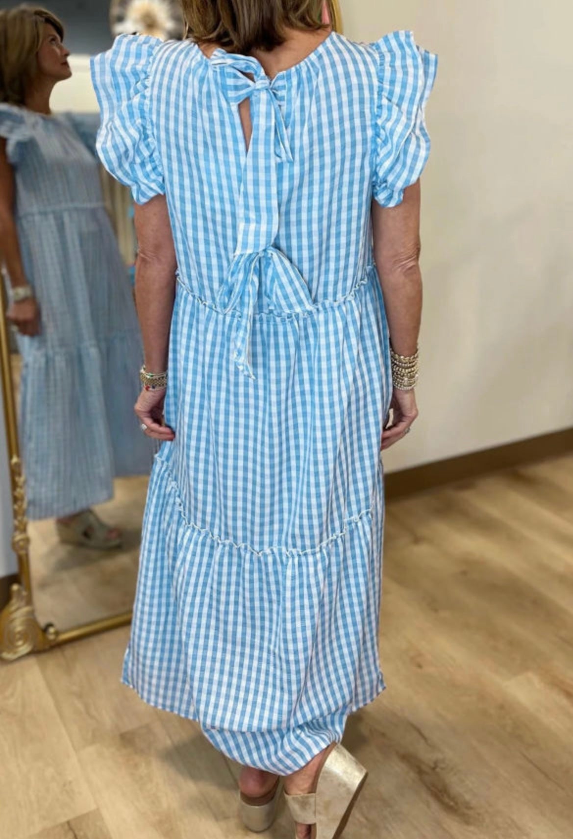Gingham Maxi Dress