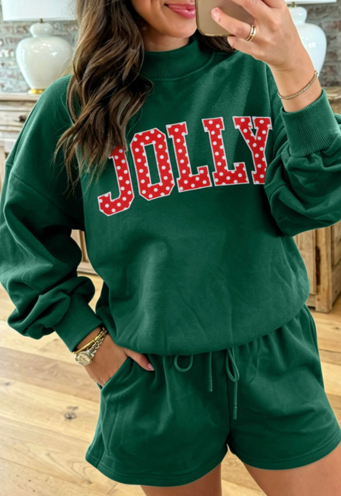 Jolly Mockneck Shorts Set