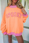 Spooky Graphic Tunic Sweatshirt