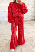 Polka Dot Long Sleeve Pants Set