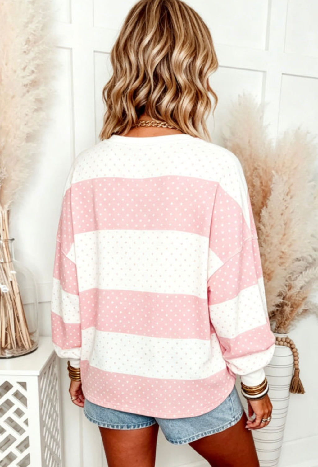 Polka Dot Long Sleeve Top