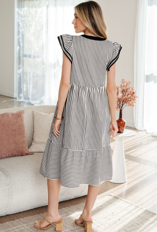 Black Stripe Dress