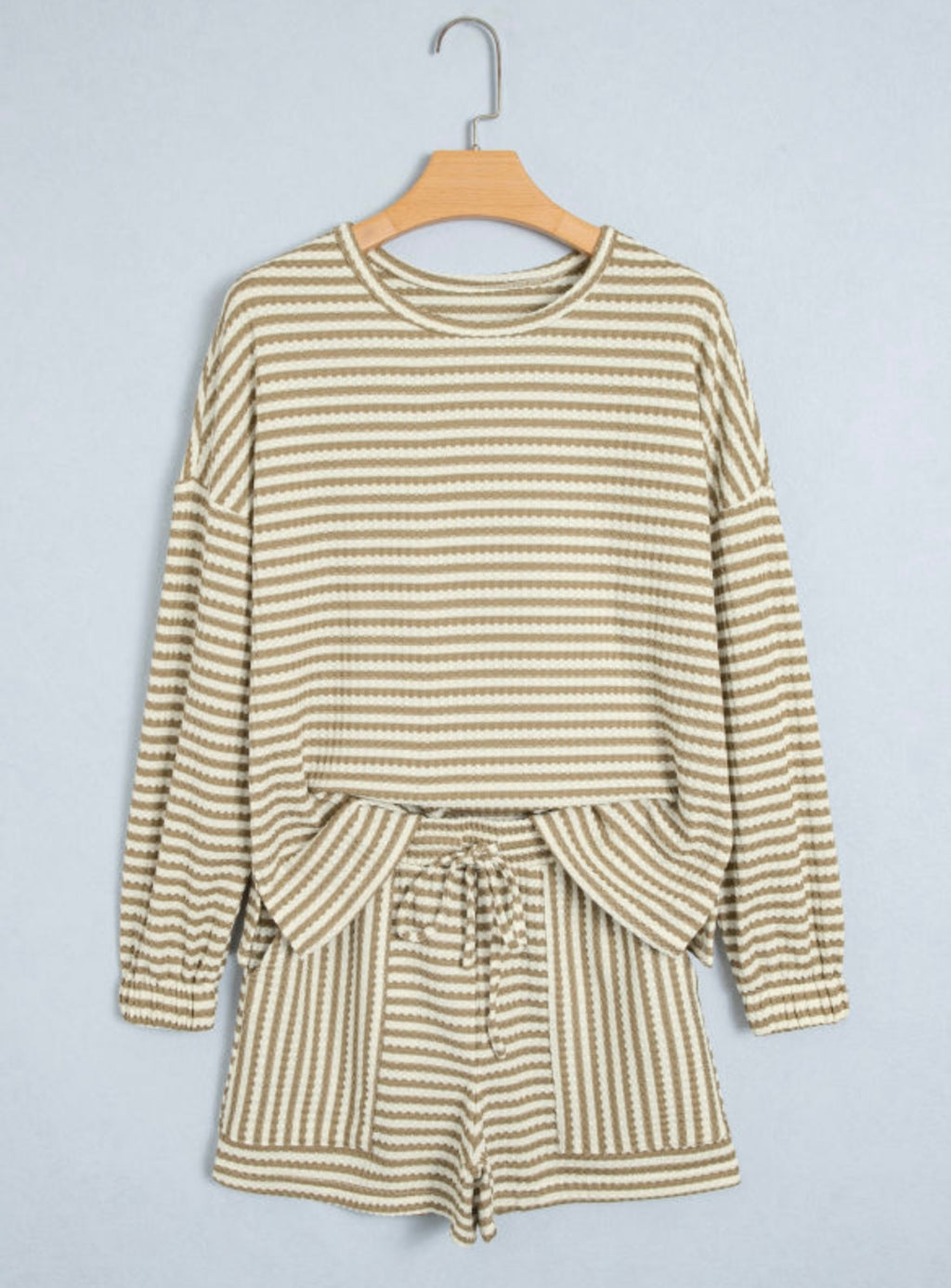 Stripe Textured Knit Set