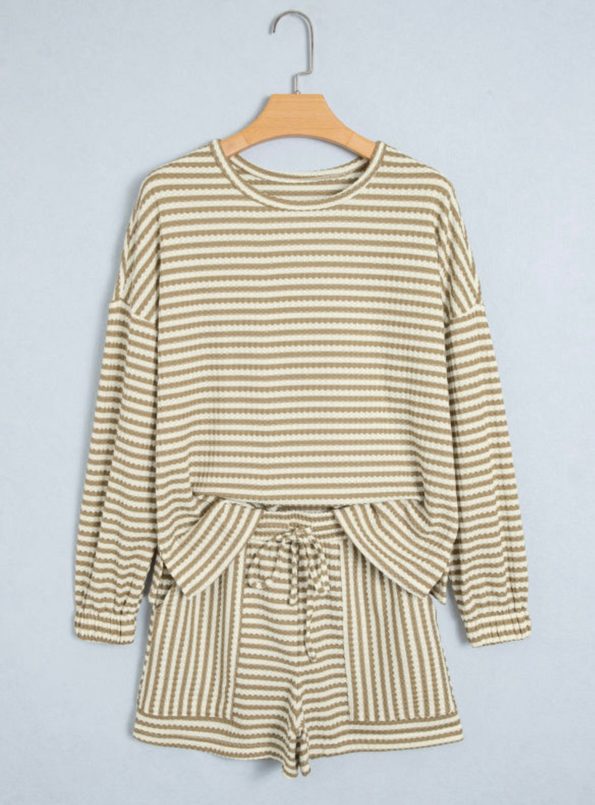 Stripe Textured Knit Set