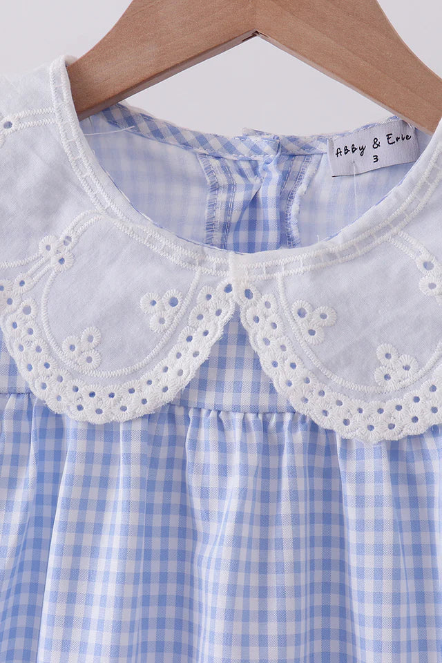 Lace Gingham Dress