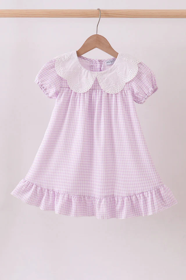 Lace Gingham Dress
