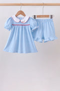 Blue Pencil Collar Set