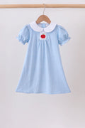 Blue Apple Smocked Dress