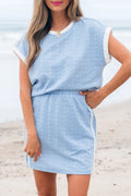Blue Skirt Set