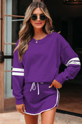 Varsity Striped Skort Set